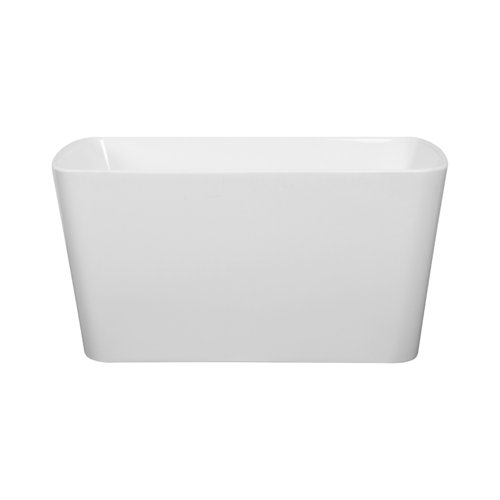 KISRAIS 49"L x 28"W CUPC Certified Freestanding Soaking Acrylic Small